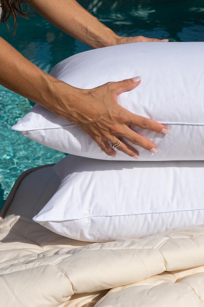 Almohada plumon y plumas pato natural