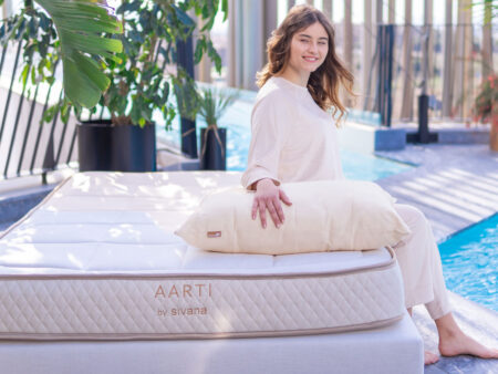 almohada algodón lujo Sivana natural