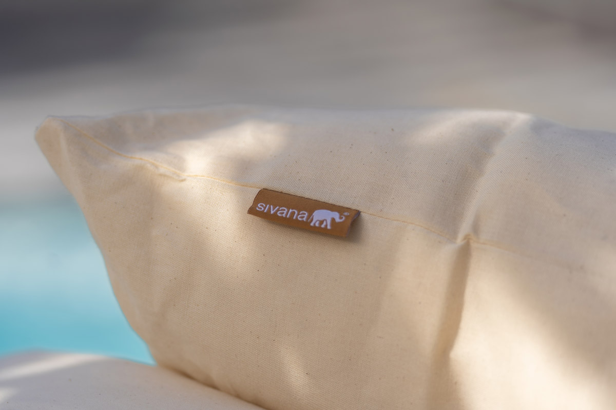 Almohada algodón virgen Sivana