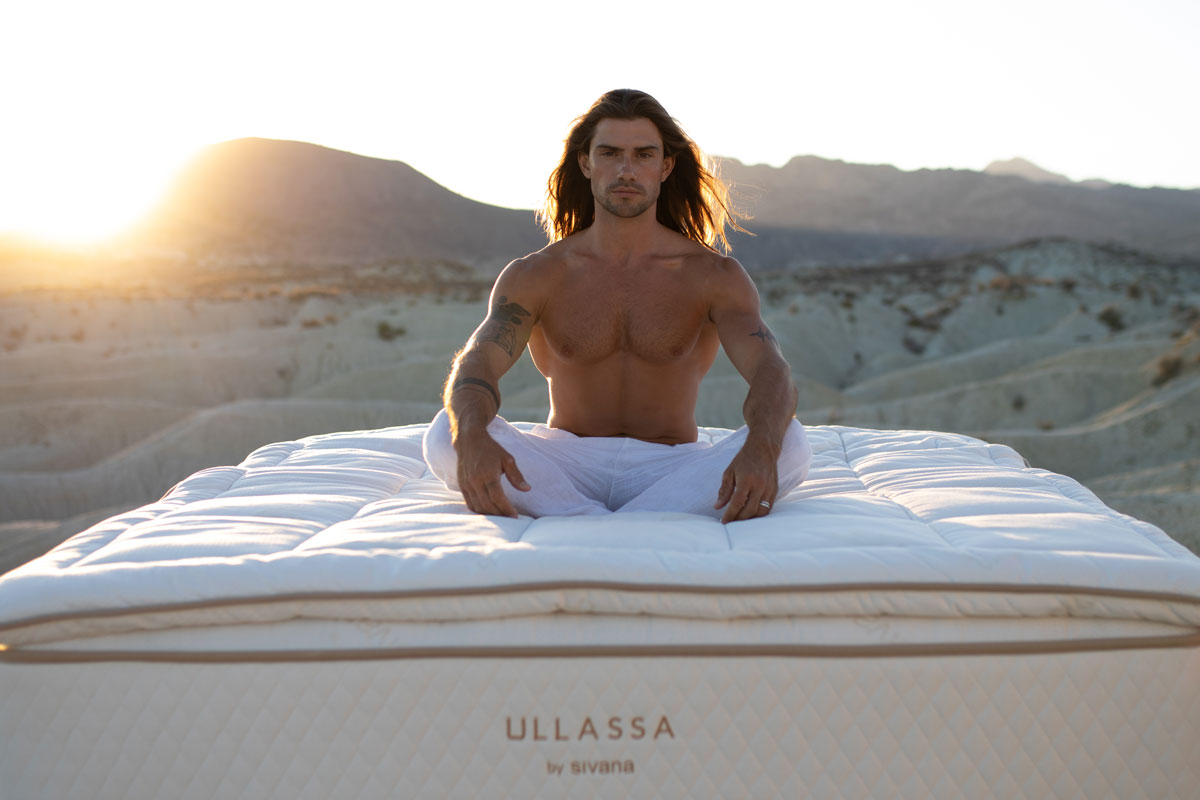 topper de algodón y crin de caballo Sivana